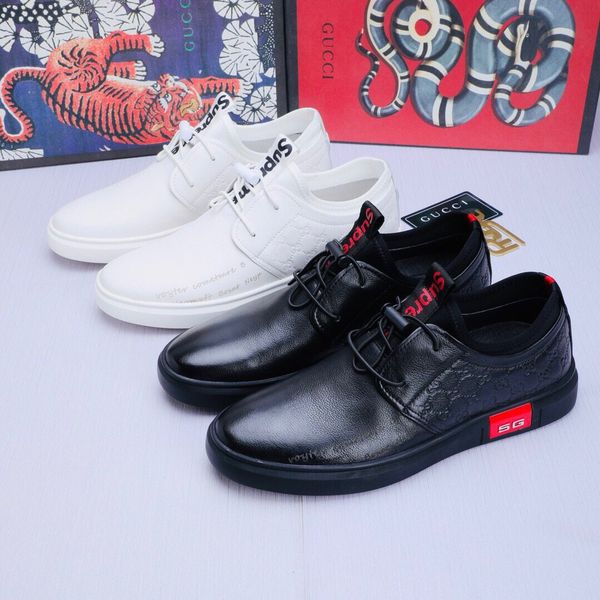 

men's formal wear brand luxury designer high-end custom fashion casual party wedding shoes tennis billiard shoes ahwq, Black