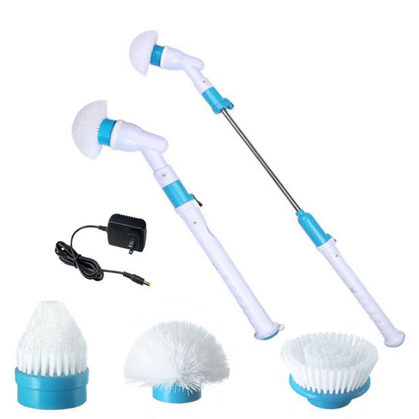 

household bathroom electric brush for cleaning tools home turbo scrub brush spin scrubber long handle multi-function wireless t200628