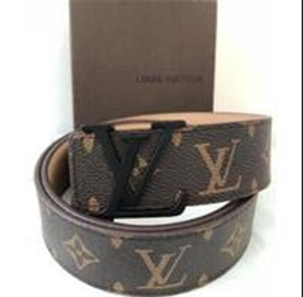 

lv belt louis vuitton men belt кожаный ремень большая золотая пряжка дизайнерский ремень мужчины и женщины высокое качество новый мужской ко, Black;brown