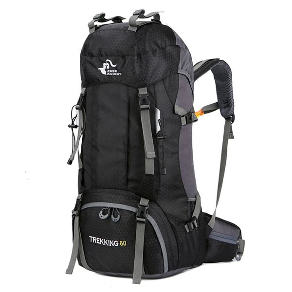 

new 50l & 60l outdoor backpack camping climbing bag waterproof mountaineering hiking backpacks molle sport bag climbing rucksack t191026