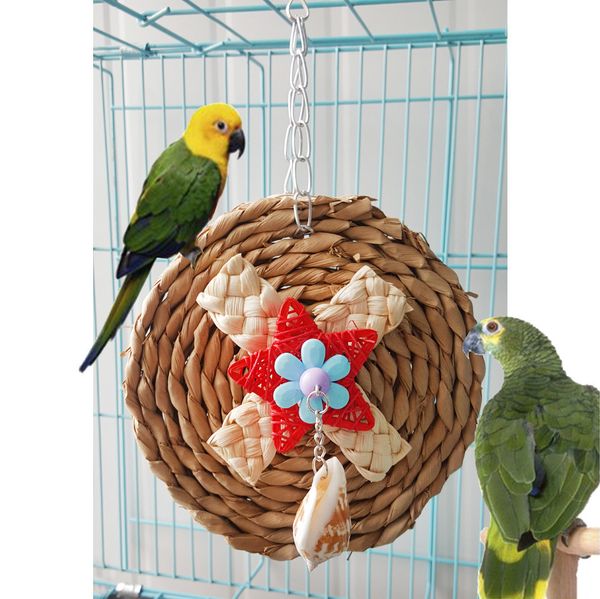 

parrot bird toys parrot gnaw destruction class toys corn skin compass group hair