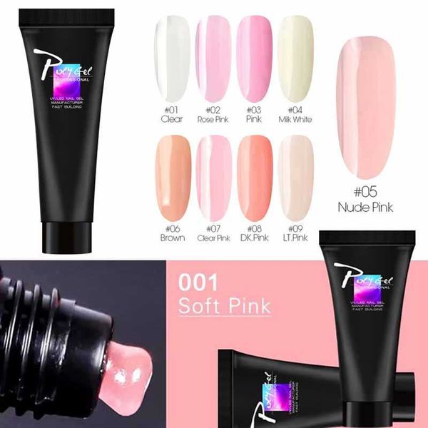 

gel varnish nail extensions finger acrylic uv nail polish base coat manicure quick poly extension, Red;pink