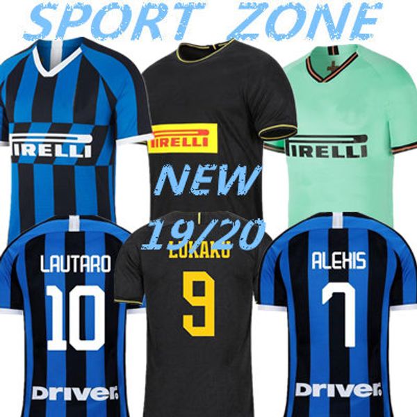 

thailand icardi alexis martinez inter milan 2019 soccer jersey perisic nainggolan lukaku champion league jersey 19 20football kit shirt, Black