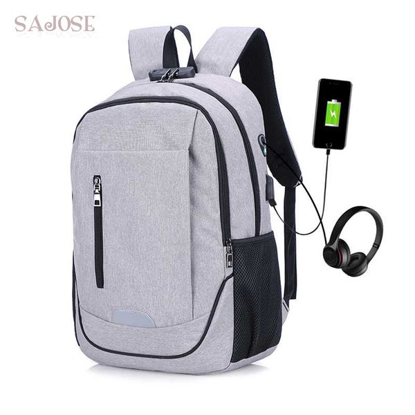 

brand usb charging external backpack anti-theft men backpacks oxford lapbackpacks teenage backbag women male shoulder bag