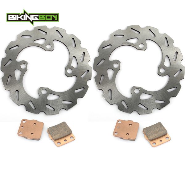 

bikingboy for trx 420 fourtrax rancher 07 08 09 10 11 12 13 tm te fp fa fe 4x4 es epsfront brake disc disk rotor pads set