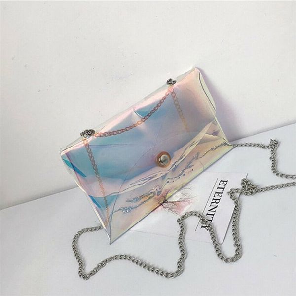 

women fashion transparent crossbody shoulder bag elegant thin mini messenger tote party pvc ladies purse and handbag