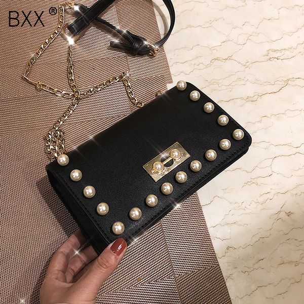

bxx] pu leather crossbody bags for women 2020 spring fashion solid color shoulder messenger bag female travel handbags hk724