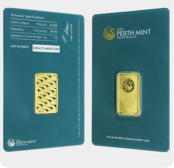 

Australia 1 oz Perth Mint Gold Bar Non Magnetic Plated 24k Gold Bar with Different serial number Home Decorations Crafts