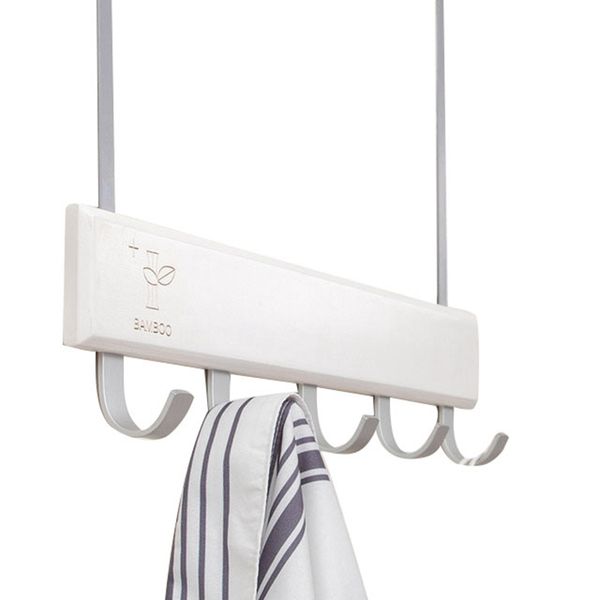 

over door hooks multifunction hanging rack wooden coat hanger door hook rack wall hanging for cloth pants hat towel punch f