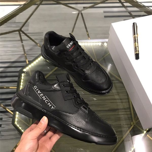 

luxury platform men's shoes wild vintage outdoor men's shoes lightweight comfortable casual shoes 04, Black