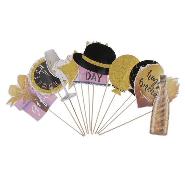 

12x p booth props wedding bridal shower party stick signs reception