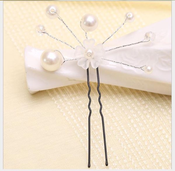 

bride headdress korean needle hair ornament, Slivery;golden