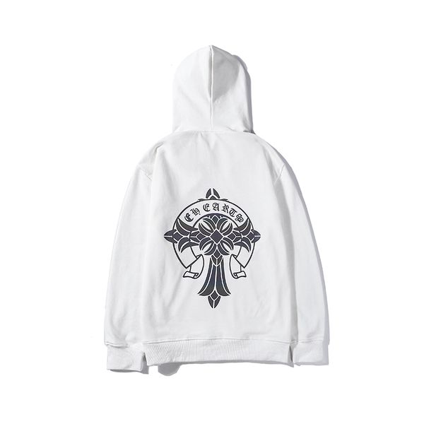 

2019ss men's white hoodie sweatshirt men's and women's sweater hoodie long-sleeved pullover hoodie streetwear fashion sweater, White;black