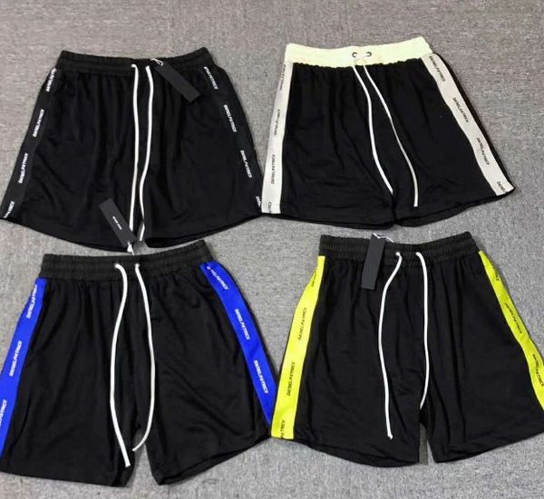 Mens Designer de Verão Shorts Pants DP Patrick Side Stripes Webbing malha Moda Casual Calções de corrida de Fitness High Street