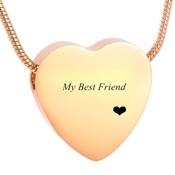 

ijd8384 heart shaped box pendant necklace memorial funeral for ashes urns commemorative gift for women/men with chain jewelry, Silver