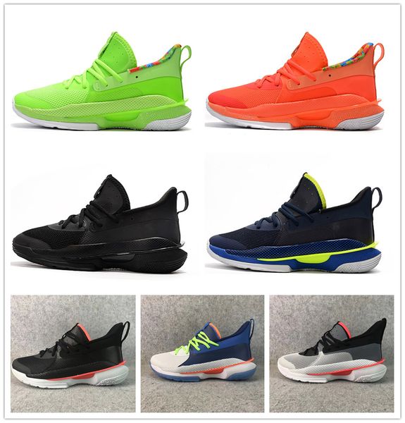 

7 undrtd sour patch kids sweet sour lime green pink basketball shoes men sneaker 7s black pitch grey-beta red mens designer trainer