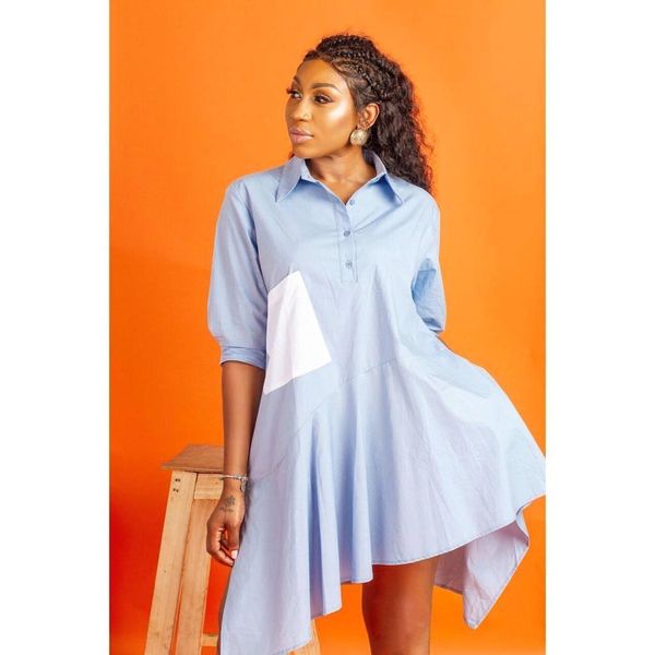 

womens designer shirt dresses fashion panelled asymmetrical womens dresses casual simple pullover casual dresses females clothing, Black;gray
