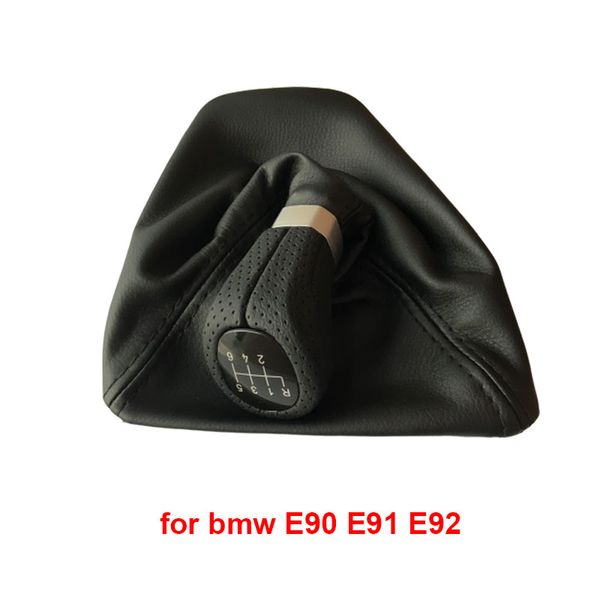 

for 1 series e81 e82 e87 e88 e90 e91 e92 e93 lhd car shift knob gear knob with leather boot car styling