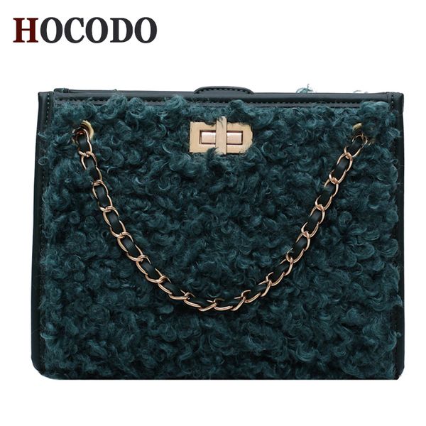 

плюшевые искусственная кожа новые сумки для женщин 2019 большая цепь плеча сумка леди высокое качество путешествия кошельки и сумки через пл