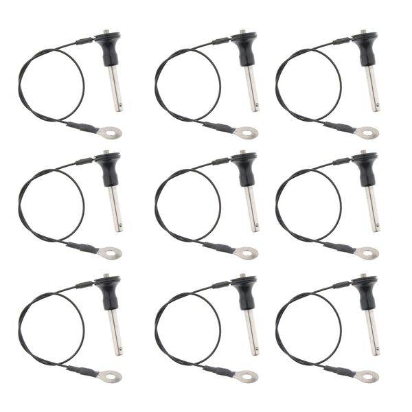 

9x yacht steel ball lock pin 8-35mm