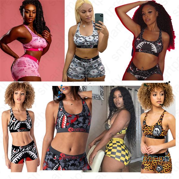 

designer women swimsuit brand two piece swimwear summer brand crop tank vest and shorts trunk bikinis set luxury beachwear cloth d42001, White