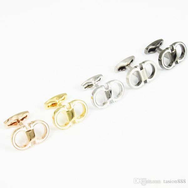 

the letter flgm metal cufflinks ceramic surface sleeve nail men cuff link french's cuff colors luxury cufflink i, Silver