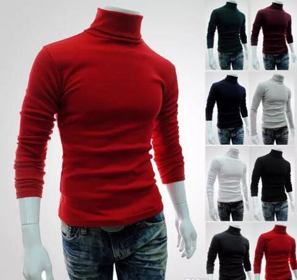 

winter autumn mens turtleneck sweaters black pullovers clothing for man cotton knitted sweater male sweaters pull hombre xxl, White;black