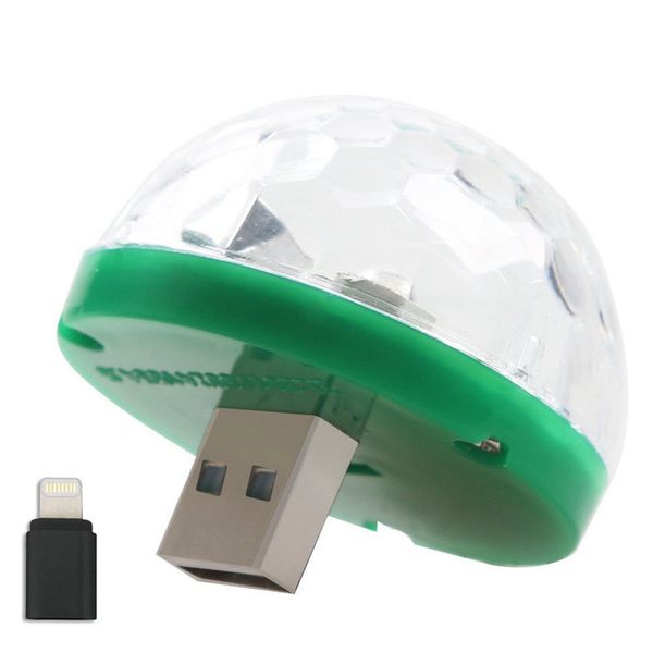

dc 5v mini usb автомобилей декоративные лампы портативный кристалл magic ball главная партия karaoke украшения красочный этап светодиодные