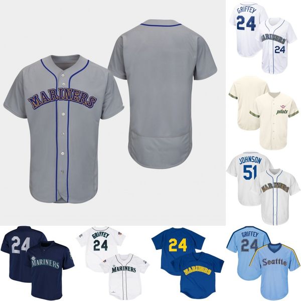 

Seattle Grey 1989 Turn Back The Clock Mariners Jersey Ken Griffey Jr. Randy Johnson Mens Lady Youth 1997 Ken Griffey Jr. Baseball Jerseys