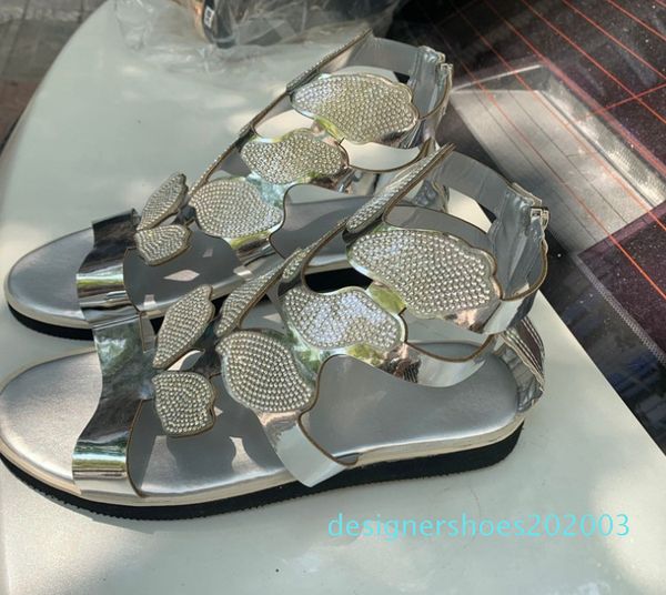 

новая женщина летние сандалии заклепки большой бантом шлепанцы бич sandalias femininas плоские туфли желе конструкторы сандалии d03, Black