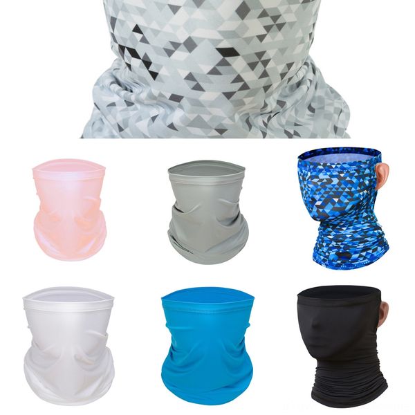 

hm62s riding riding silk sunscreen hood scarf summer outdoor ice triangle scarf breathable sunscreen face neck new mask, Black