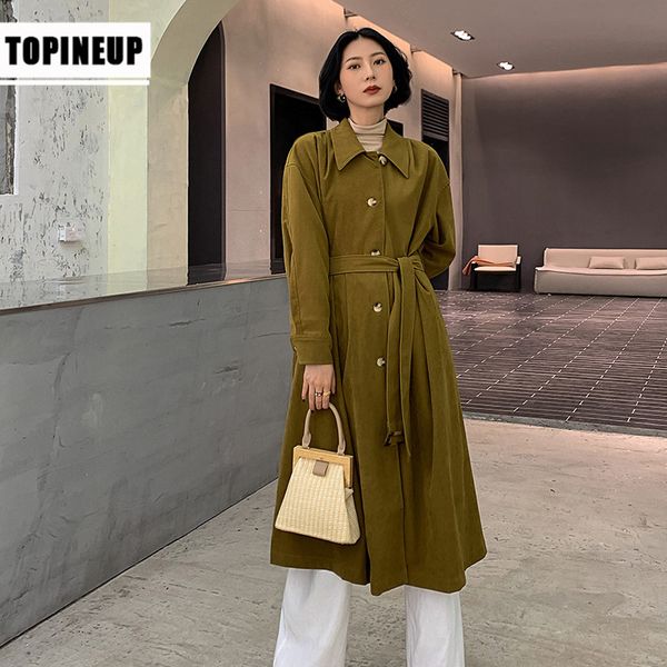 

women's plus size lightweight tie waist trench coat jacket with female clothes, Tan;black