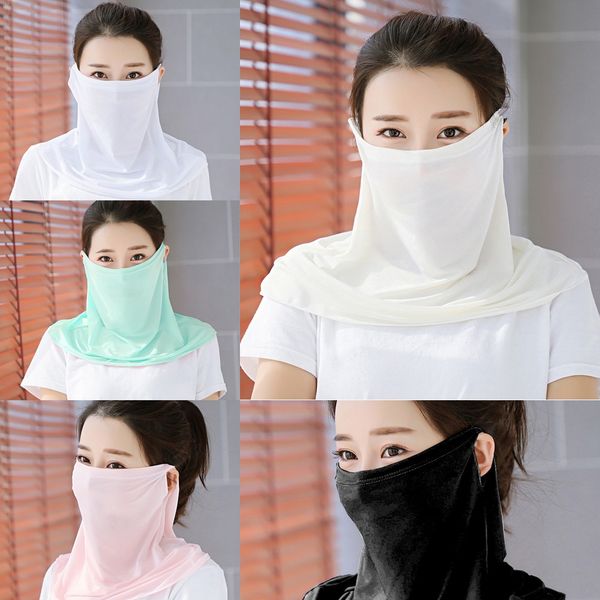 

gqdct scarf 2020 new half headscarf mask shipping face bike motorcycle scarf scarf neck mask cycling role-playing ski biker headband, Black