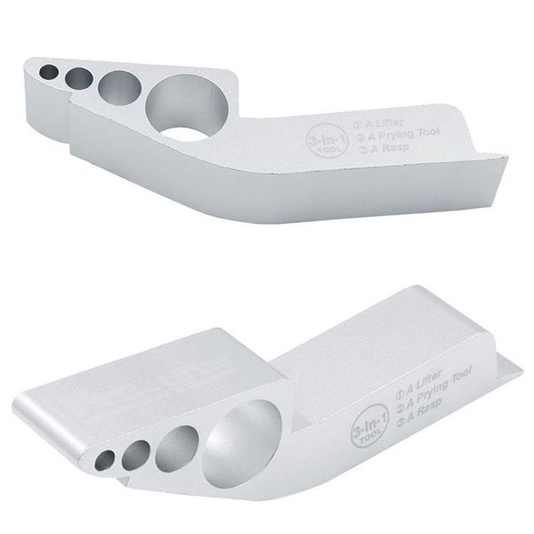 

1pc 3 in 1 multifunctional lifter prying tool rasp aluminum alloy door lifter drywall plaster sheet lifting tool