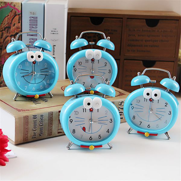

1pcs doraemon cat alarm clock, japanese cartoon luminous clock, home office deskdecoration, friends birthday student gift