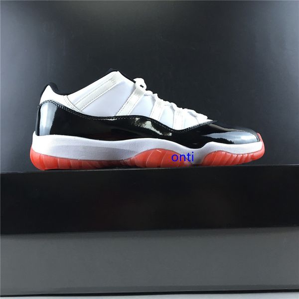 

с 2020 mens basketball обувь 11s concord av2187-160 real carbon fiber для мужчин спорт марка дизайнерская обувь белый красный размер us7.5-1, Black