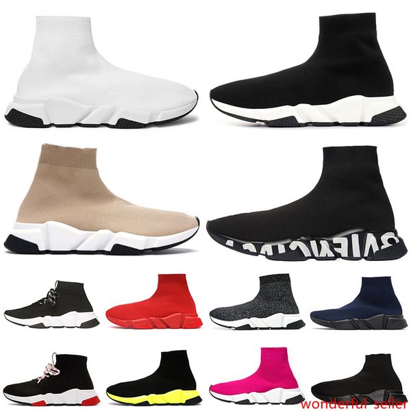 

sock designer shoes speed run men women luxury fashion sneakers triple black beige graffiti mens trainer platform casual sports shoe 36-45