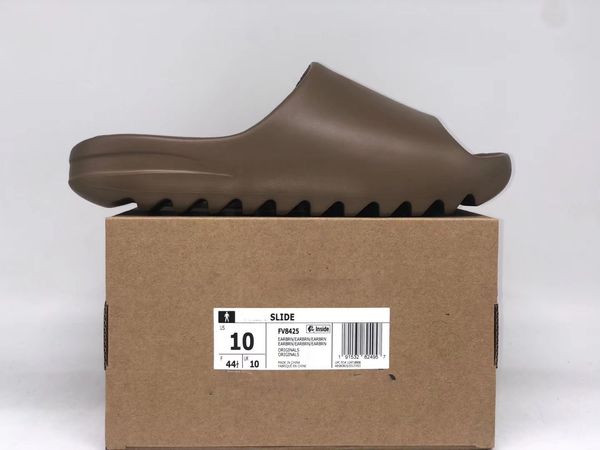 

new kanye west slipper men women slide bone earth brown desert sand slide resin shoes sandals foam runner size 36-45