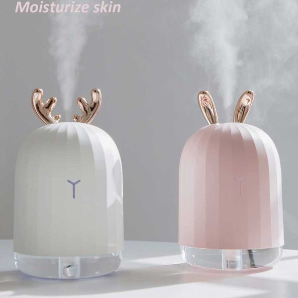 

220ml ultrasonic air humidifier aroma essential oil diffuser for home car usb fogger mist maker with led night lamp