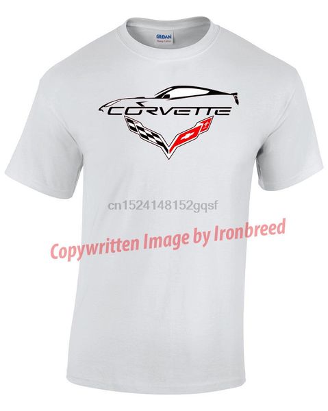 

2018 fashion 100% cotton t shirt custom 2014 2015 2018 c7 corvette t shirt stingray grand sporter z06 z15 zr1 tee, White;black