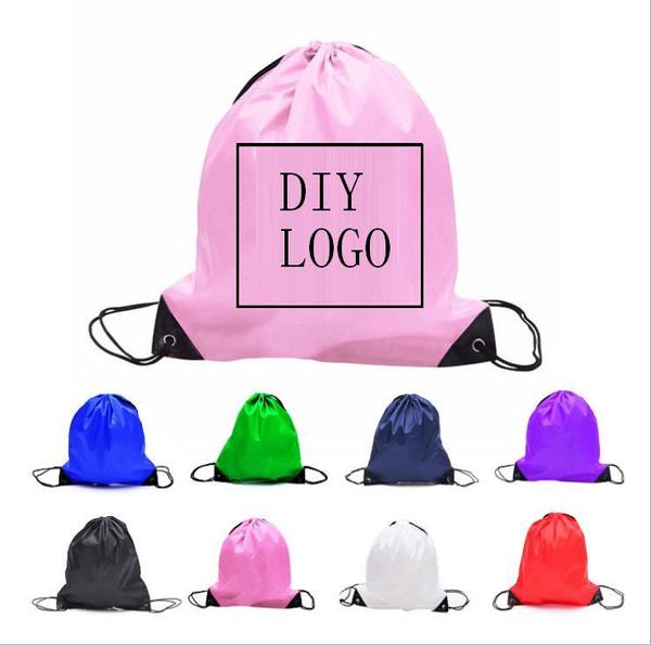 

wanben] 10pcs/lot custom wholesale 210d polyester bag bundle pocket drawstring bag advertising drawstring backpack