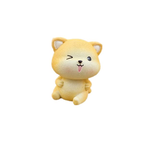 

новый творческий корейский мультфильм маленький желтый кот выпечки торт украшение орнамент чистый красный прекрасный кот торт ко дню рождени