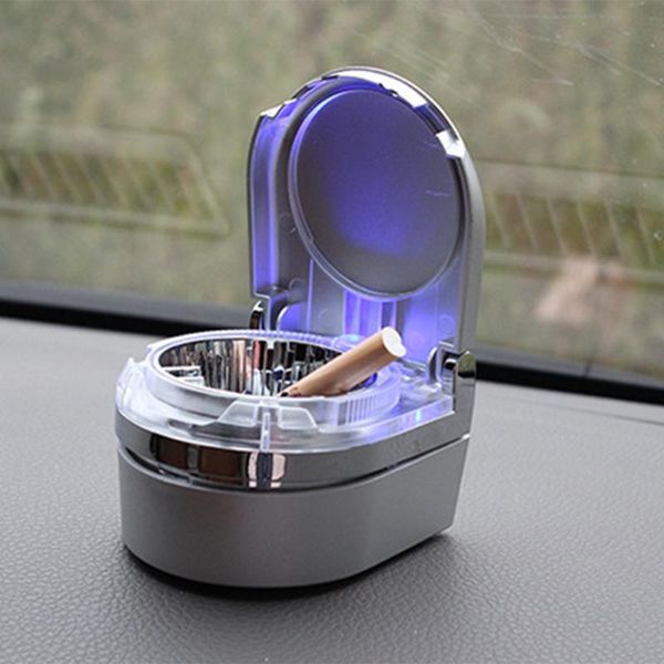 

car ashtray cigarette smoking cup ashtray ash holder with led light for car home use automotive interior accessories high qualit