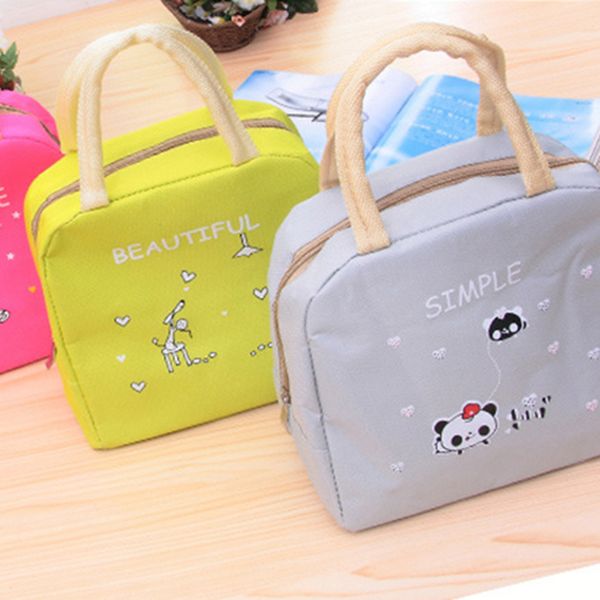 

2018 new thermal insulation child meal warming cartoon thermal insulation lunch bag