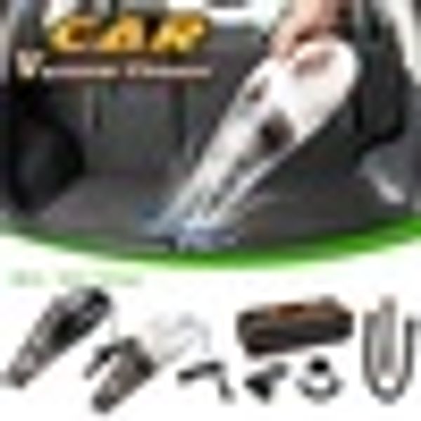 

12v car vacuum cleaner 3000pa wet/dry portable handheld vacuums cleaner dust cleaning with handbag