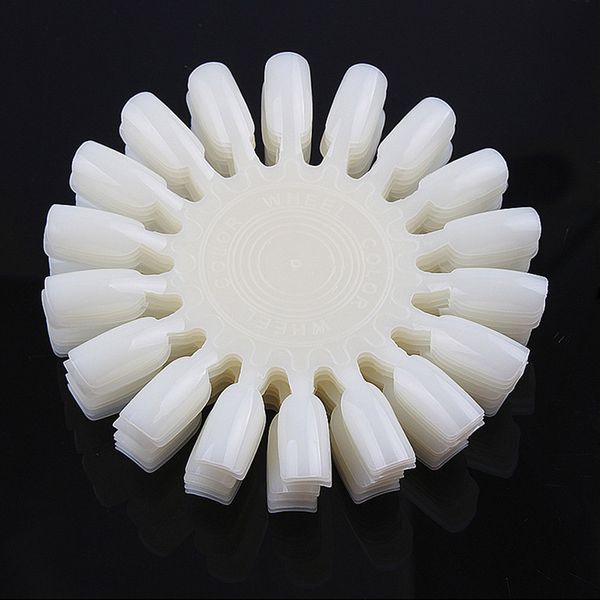 

new 10 pcs/ set makeup nail polish color card 18 display board oval platter nail tips color swatches, Red;gold