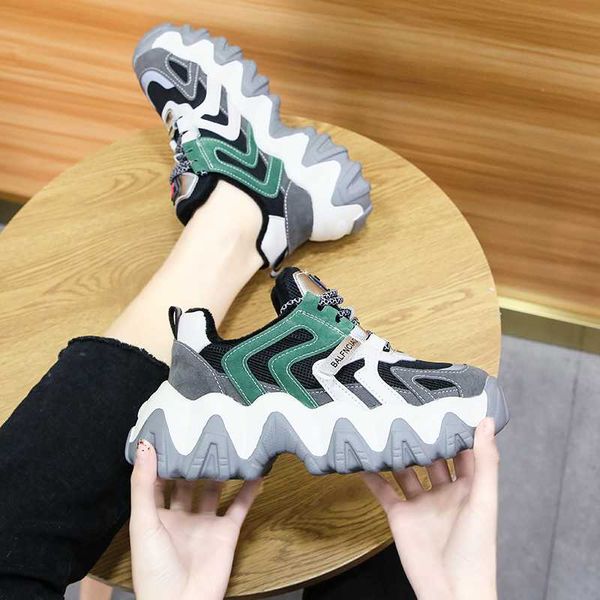 

women height increased platform running shoes female girls students training shoes woman trainers ladies running sneakers