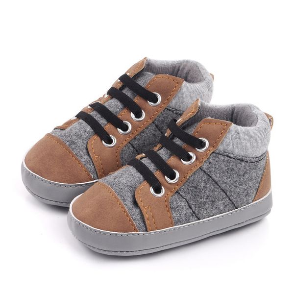 

first walkers baby shoes born infant boy girl winter warm suede sofe lace-up toddler crib crawl casual moccasins a005