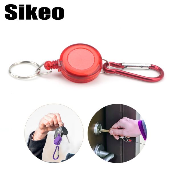 

1pcs retractable car key chain high resilient rope key ring anti lose anti-theft stretch chain outdoor tool