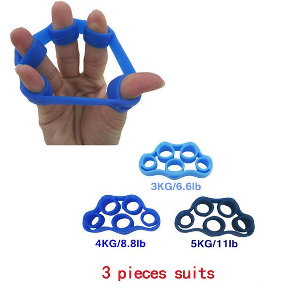 

3 pcs finger stretcher strength trainer fingers exercise practice equipments climbing grips workout for men women &t8
